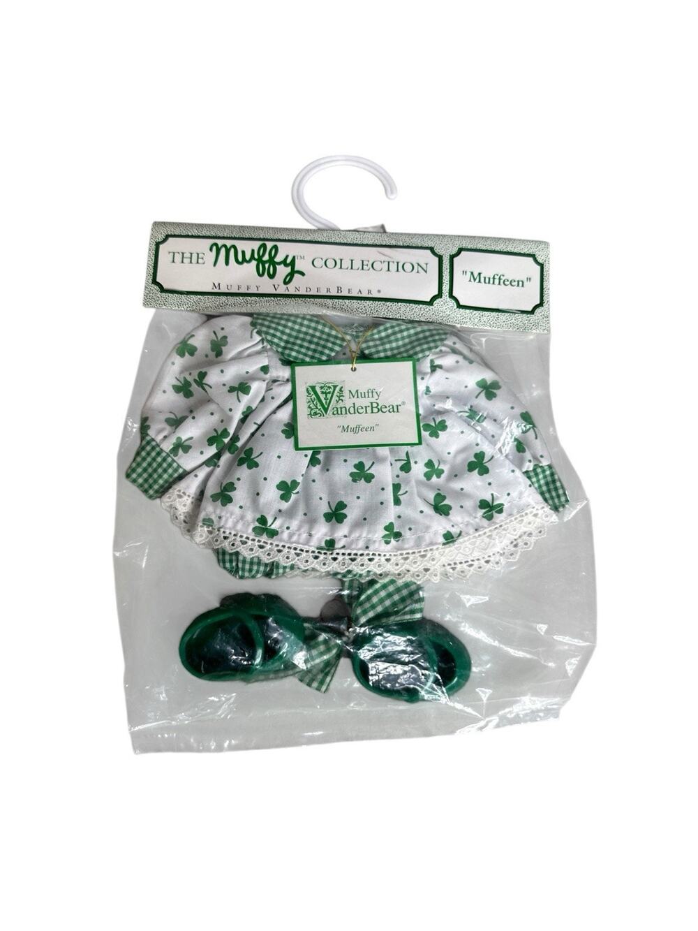 VanderBear Wear The Muffy Collection St Patrick's Shamrock Outfit NOS Vintage